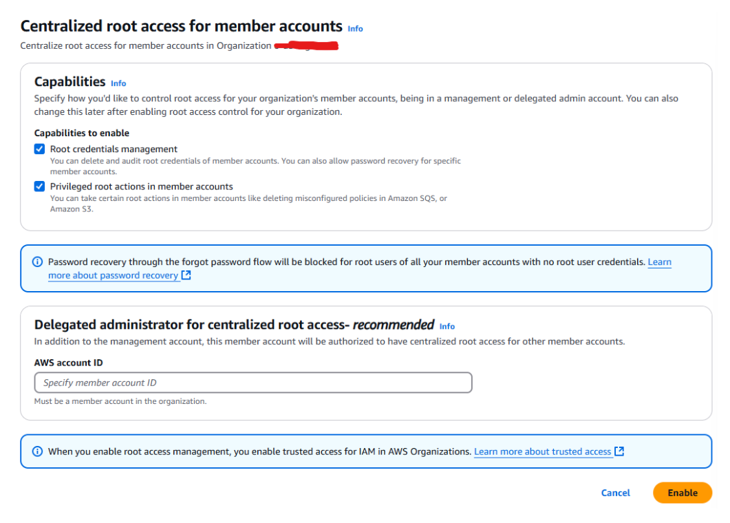 centralized root access
